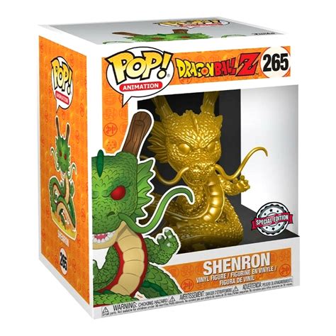 Dragon Ball Z Funko POP Vinyl 265 Gold Shenron Dragon 6 Inch GeekVault