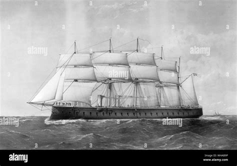 HMS Minotaur 1863 Stock Photo - Alamy