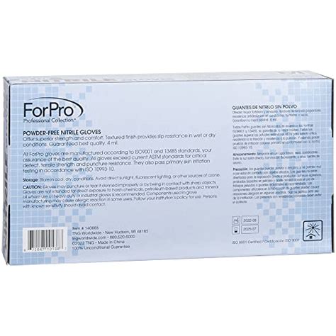 Snapklik ForPro Disposable Nitrile Gloves Chemical Resistant