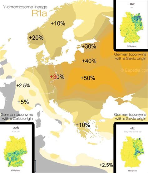 Slavic Toponyms In Germany And The Distribution Of The R1a Genetic