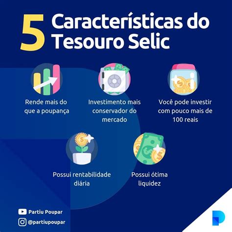 O Que É O Tesouro Selic - Saiba quais são as 5 características do TESOURO SELIC: ⠀⠀⠀ 1. Rende ...