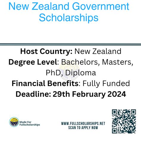 Zealand Government Fully Funded Manaaki Scholarships 2024 2025 Study