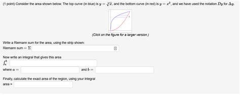 Solved 1 Point Consider The Area Shown Below The Top Chegg