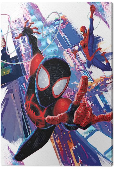 Canvas Print Spider Man Into The Spider Verse Duo Fine Art Prints And Wall Decorations