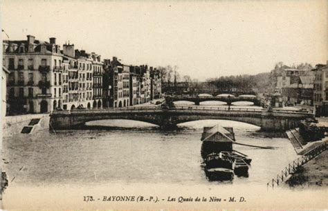 Bayonne Les Quais De La Nive France Bayonne Cartorum