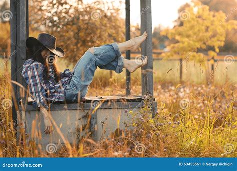 Portrait of a Young Woman Farmer Stock Image - Image of adult, clothes: 63455661