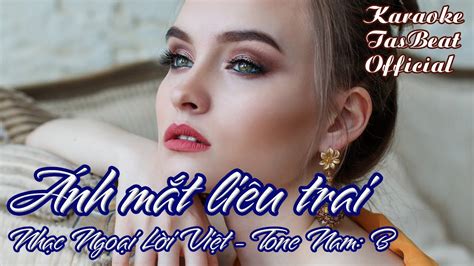 Karaoke Ánh Mắt Liêu Trai Tone Nam TAS BEAT YouTube