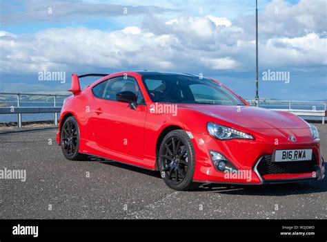 2015 Model Bright Red Toyota Gt 86 Aero Sports Car Front Right Hand