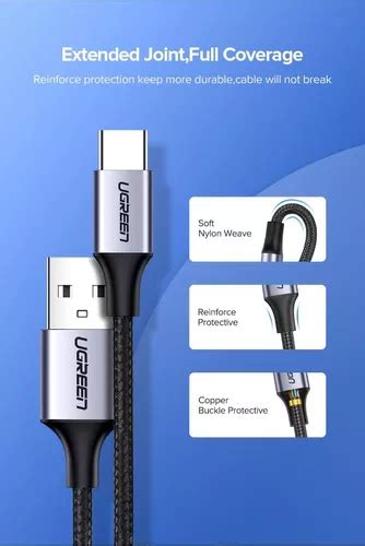 Ugreen Cable Usb Tipo C 3 Metros Carga Rápida Uso Rudo S10 En Venta En Benito Juárez Distrito