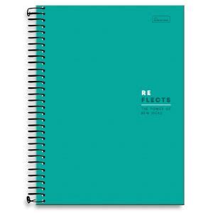 Caderno Espiral Univ Capa Dura X Fls Reflects Cadersil Na