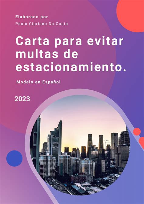 Carta para evitar multas de estacionamiento Español (Dica) - Paulo