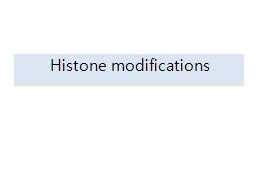 PPT Histone Modifications Eukaryotic DNA Is Not Naked Chromatin DNA