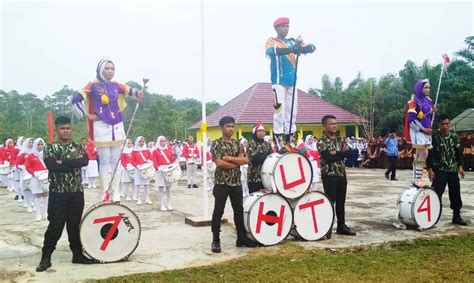 Tampil Perdana Drum Band Smkn Bu Memukau Peserta Hut Ri Ke