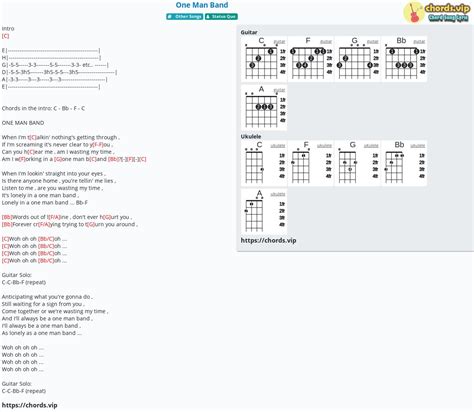 chord  man band tab song lyric sheet guitar ukulele chordsvip