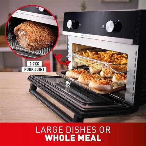 Tefal Easy Fry Air Fryer Oven 20l Capacity 10in1 Functions Air Fry Roast Pizza Bake Grill