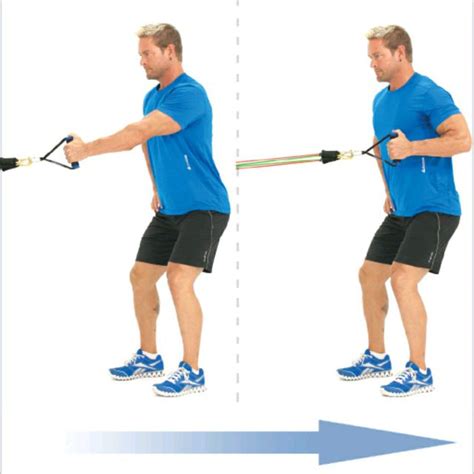 Standing One Arm Back Row With Tube Bands Exercise How To Workout