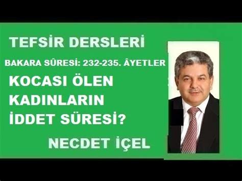 Tefs R Dersler Bakara S Res Yetler Kocasi Len