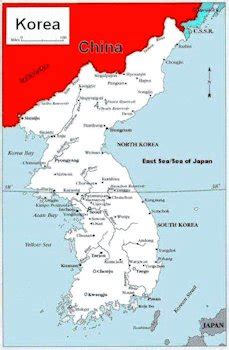 Korean War Maps - Map of Korea