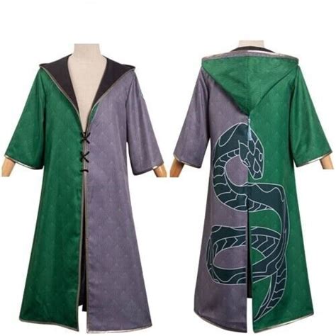 Hogwarts Legacy Slytherin Cosplay Costume School Unifom Cape Robe