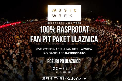 Belgrade Music Week Fan Pit Gotovo Rasprodat Požurite Sa Kupovinom