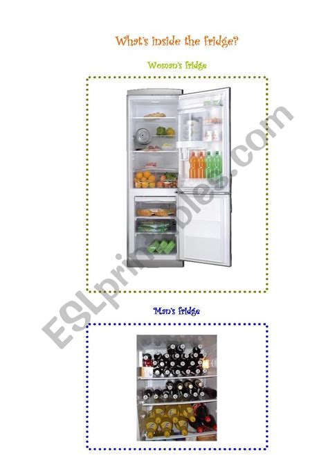 Whats Inside The Fridge ESL Worksheet By Falaleeva