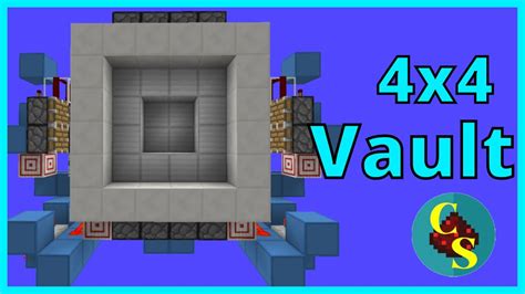 Easy And Fast 4x4 Piston Vault Door Tutorial Minecraftxbox