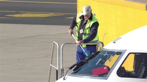 Clean Windshield Austrian Airlines Embraer Takeoff At Graz Airport