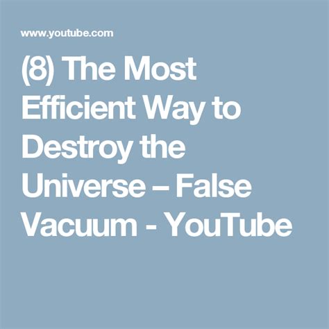 False vacuum – Artofit