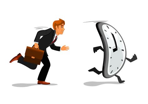 Businessman Running Late For Work Vector Art At Vecteezy