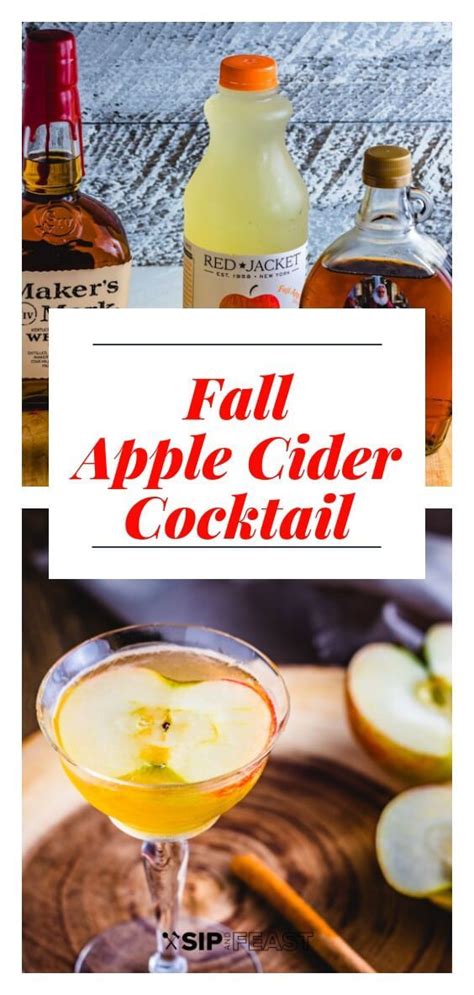 This Apple Cider Cocktail With Maple Syrup And Bourbon Is The Perfect Autumn Cocktail Recipe An