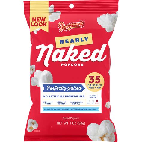 Nearly Naked Perfectly Salted Popcorn Oz Bag Popcornopolis