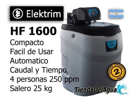 Ablandador De Agua Autom Tico Elektrim Hf Lts Hora