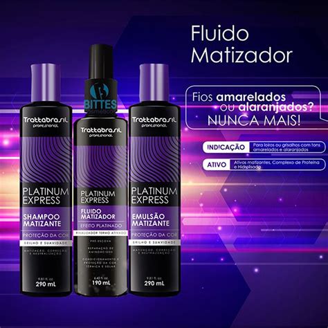 Comprar Kit Platinum Express Trattabrasil Matizador Loiro Bittes