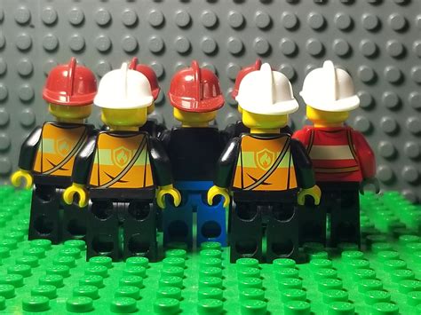 LEGO® City Fire Fighter Firefighter Fireman Firewoman 2 Pack - Etsy