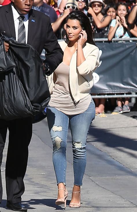 Kim Kardashian At Jimmy Kimmel Live Tv Show In Los Angeles August