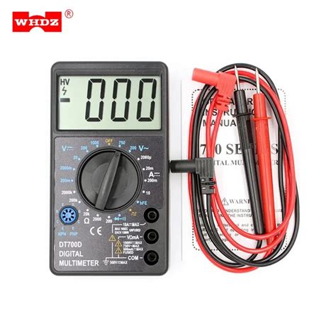 Whdz Dt D Mini Digital Multimeter Buzzer Square Wave Output Ampere