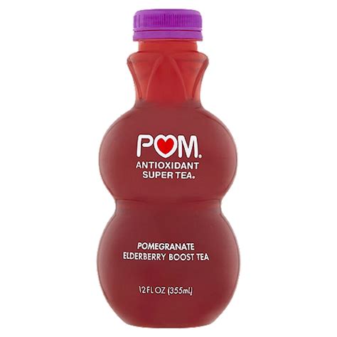 Pom Antioxidant Super Tea Pomegranate Elderberry Boost Tea 12 Fl Oz