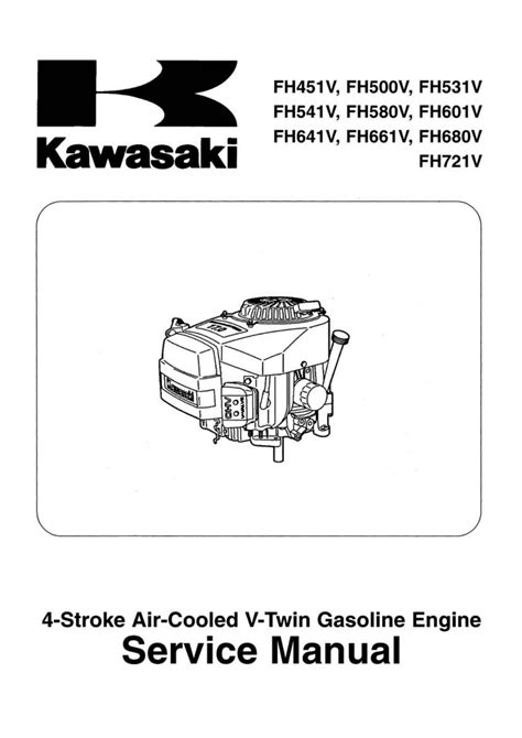 Kawasaki Fh V Stroke Air Cooled V Twin Gasoline Engine Service