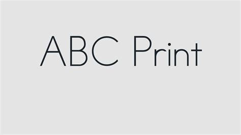 ABC Print Font Free Download