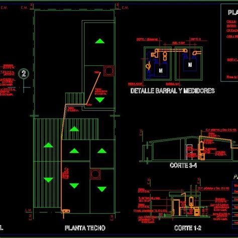 Plane Of Gas Installation Dwg Block For Autocad • Designs Cad