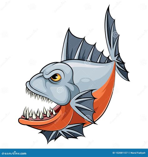 Cartoon Piranha | CartoonDealer.com #73997199