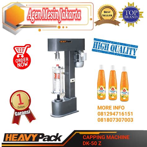 Jual Capping Machine Mesin Tutup Botol Plastik Dk Z Heavypack