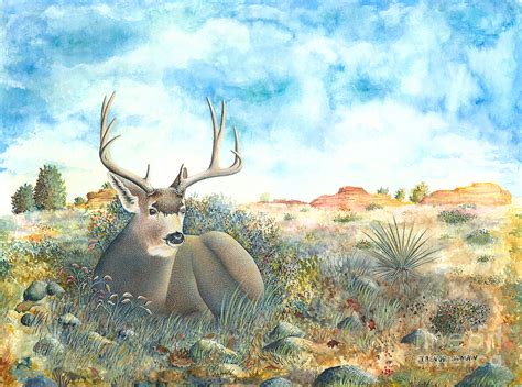 Mule Deer Painting By Trevor Dumaw Fine Art America