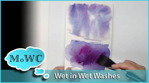 Various Ways to Create Wet in Wet Watercolor Washes - YouTube