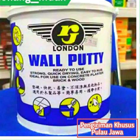 Jual Segera Dapatkan Wall Putty RJ London 5 KG Plamir Tembok Dempul