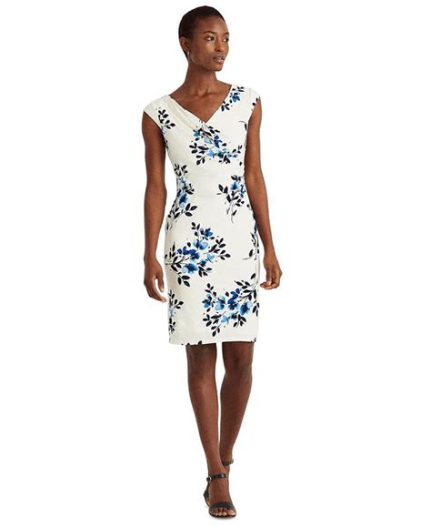 Lauren Ralph Lauren Floral Jersey Dress Macys