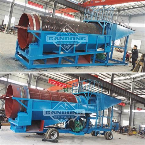 Alluvial Placer Gold Wash Plant Trommel Drum Screen Washing Plant Gold Processing Plant Gold