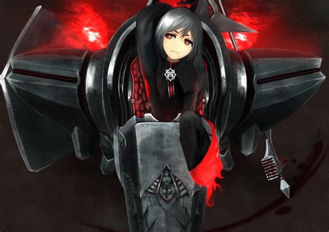 Red Eyes Pixiv Fantasia Fallen Kings Anime Girls Anime Grey Hair