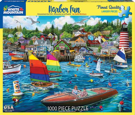 Harbor Fun 1000 Pieces White Mountain Puzzle Warehouse