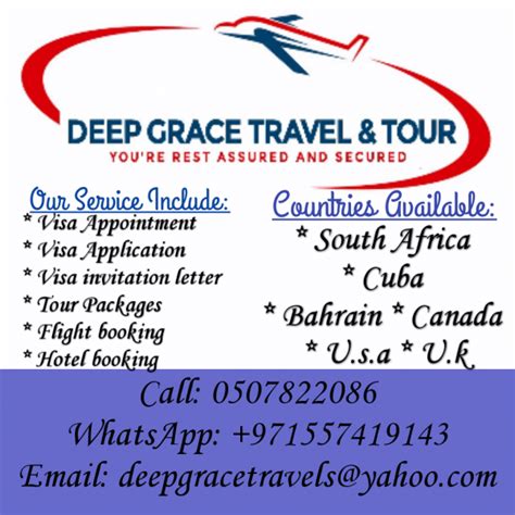 Deep Grace Travel And Tour - Accra, Ghana - Contact Number, Email Address